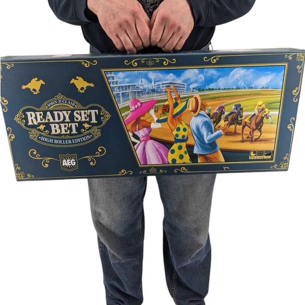READY SET BET "High Roller Edition" Horse Racing Party Board Game Complete 2024